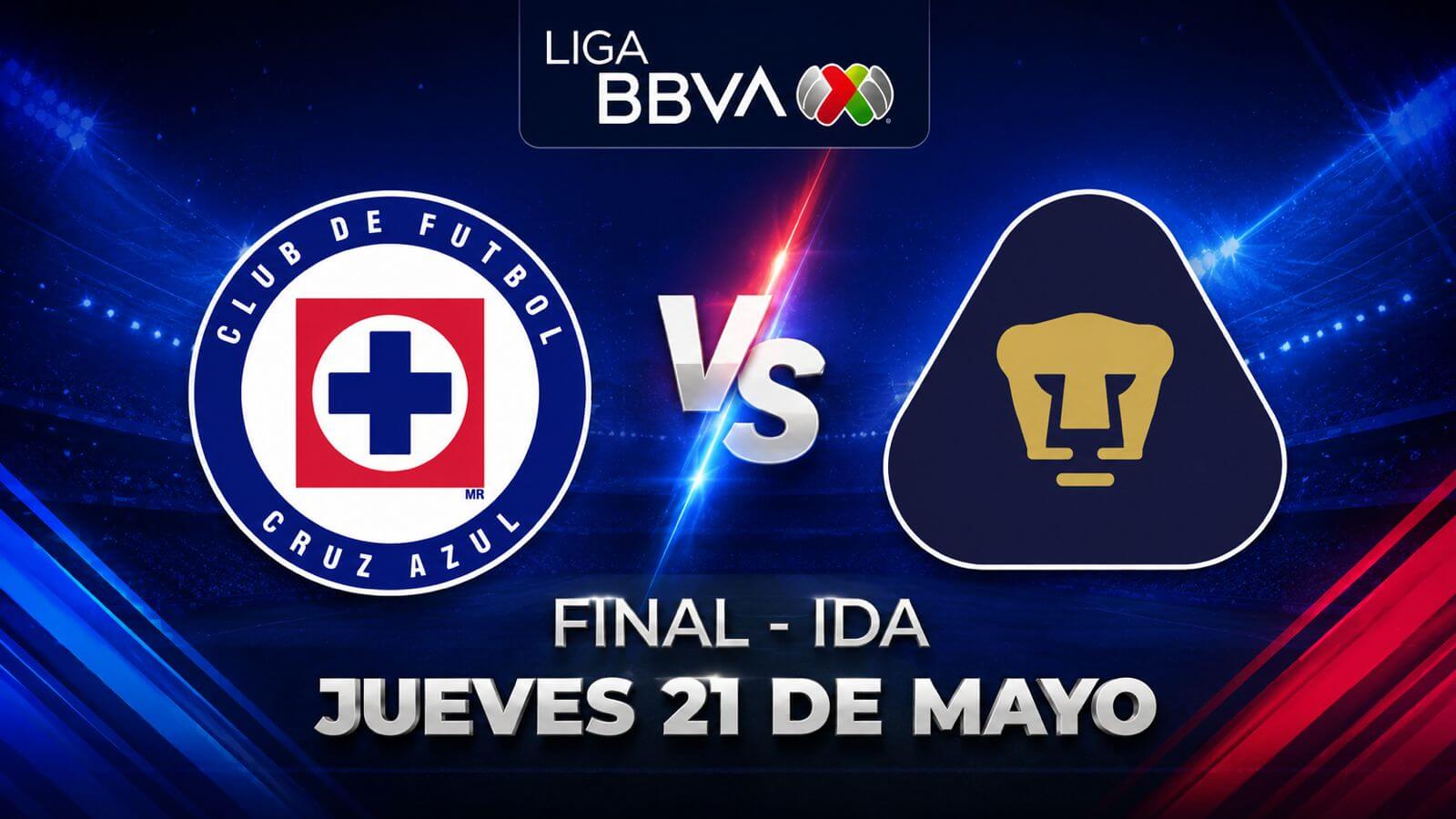 Ver Cruz Azul vs Pumas EN VIVO Final ida Clausura 2026